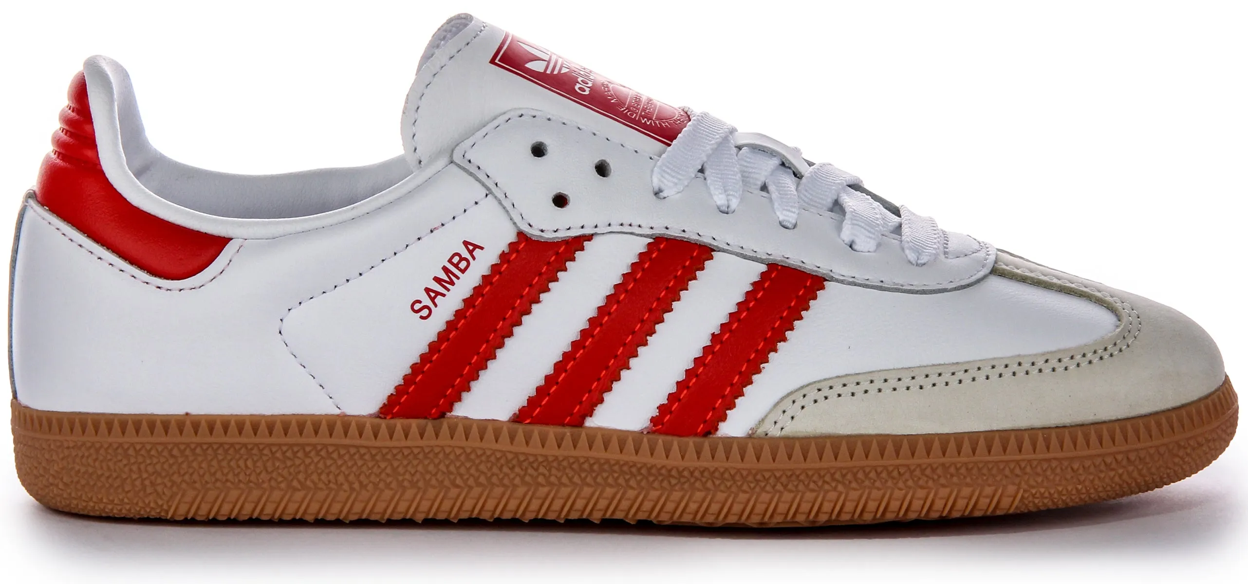 Adidas Samba OG In White Red For Women