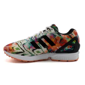 Adidas Zx Flux Watercolor Sport Shoes Fabric Multicolour Colour For Women