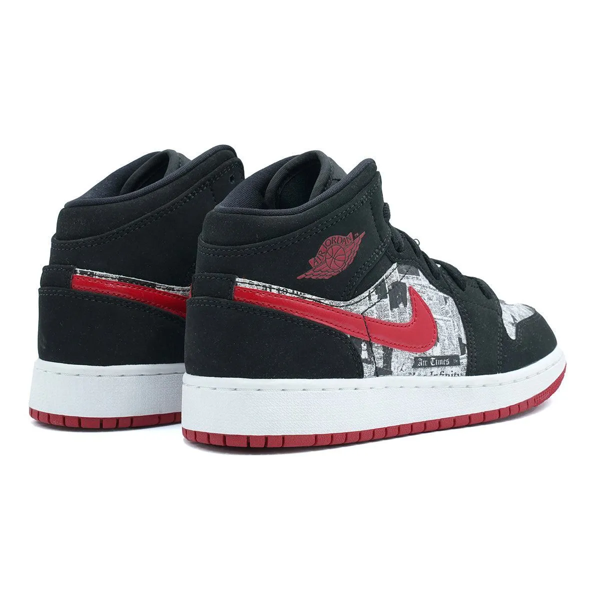 Air Jordan 1 Newspaper Sneakers Fabric Multicolour Colour For Kids