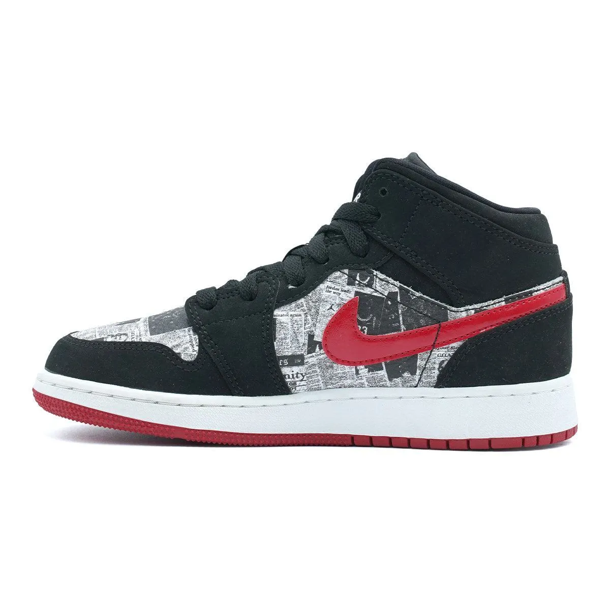 Air Jordan 1 Newspaper Sneakers Fabric Multicolour Colour For Kids