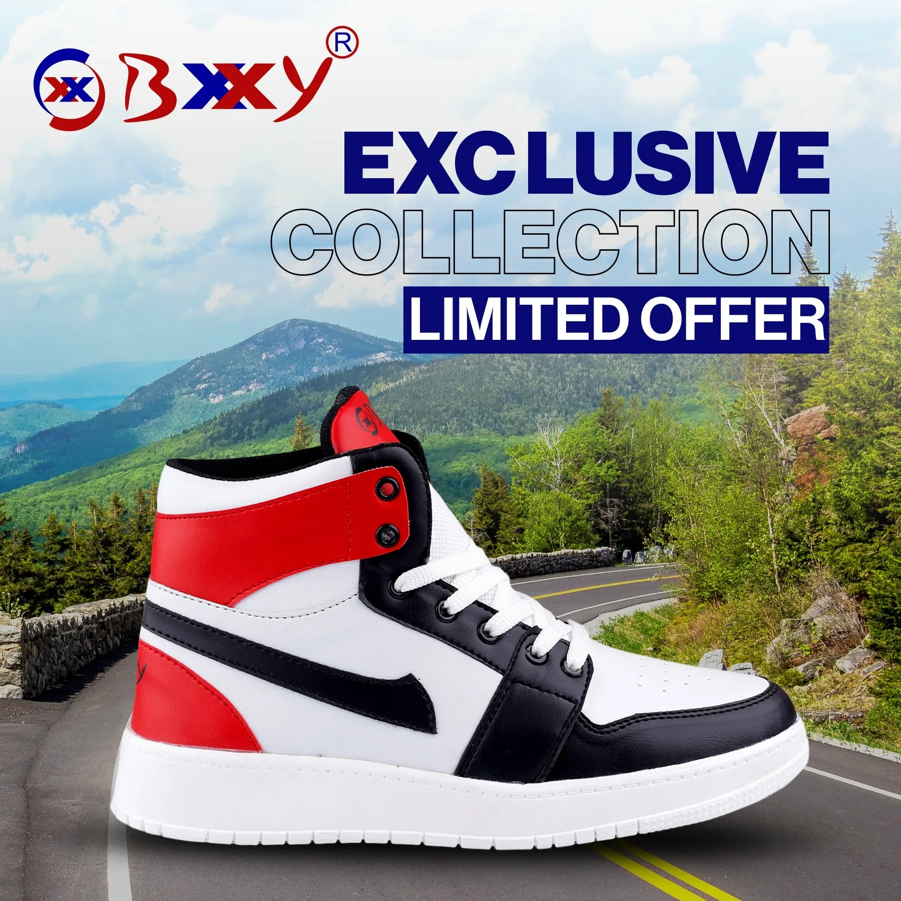 Bxxy's High-end Fashion Lace-up Sports Casual Shoes for Men