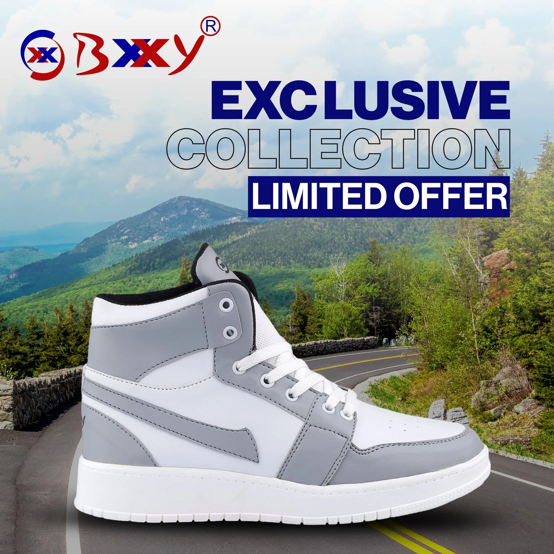 Bxxy's High-end Fashion Lace-up Sports Casual Shoes for Men