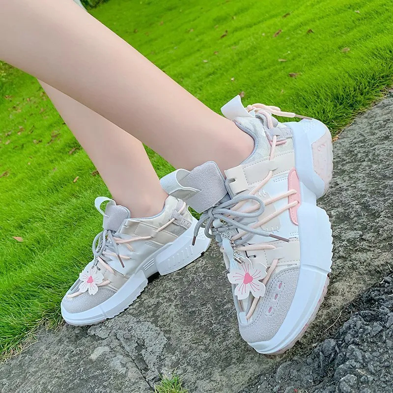 Cherry Blossom Charm Breathable Casual Sneaker