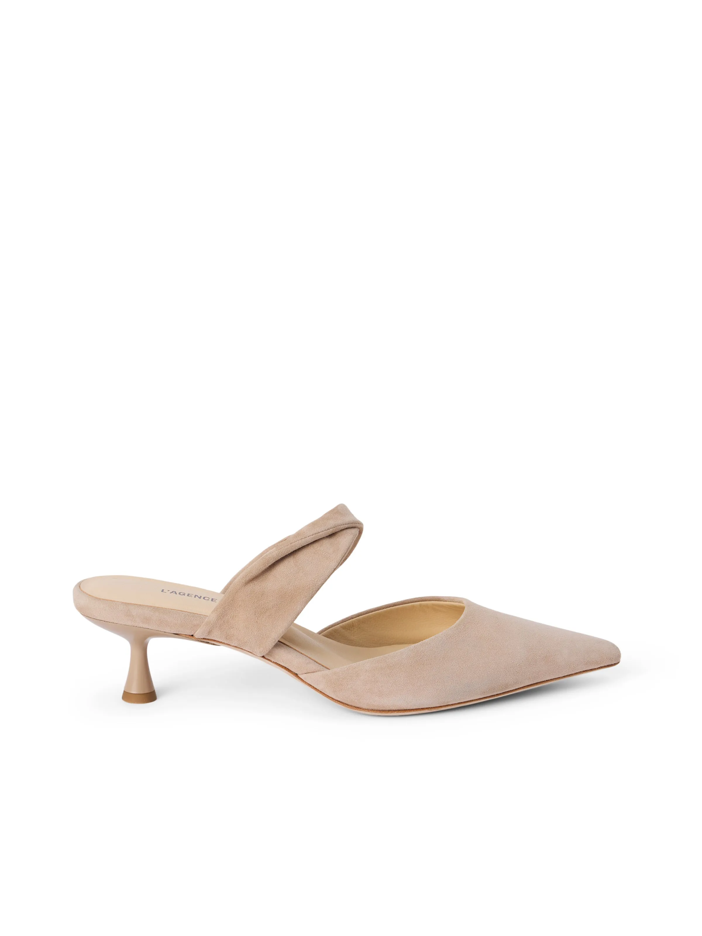 Chloe Heeled Suede Mule