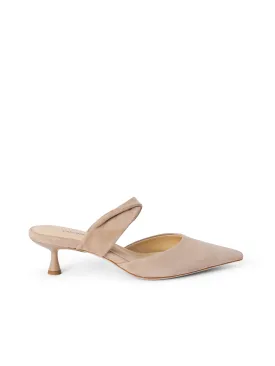 Chloe Heeled Suede Mule