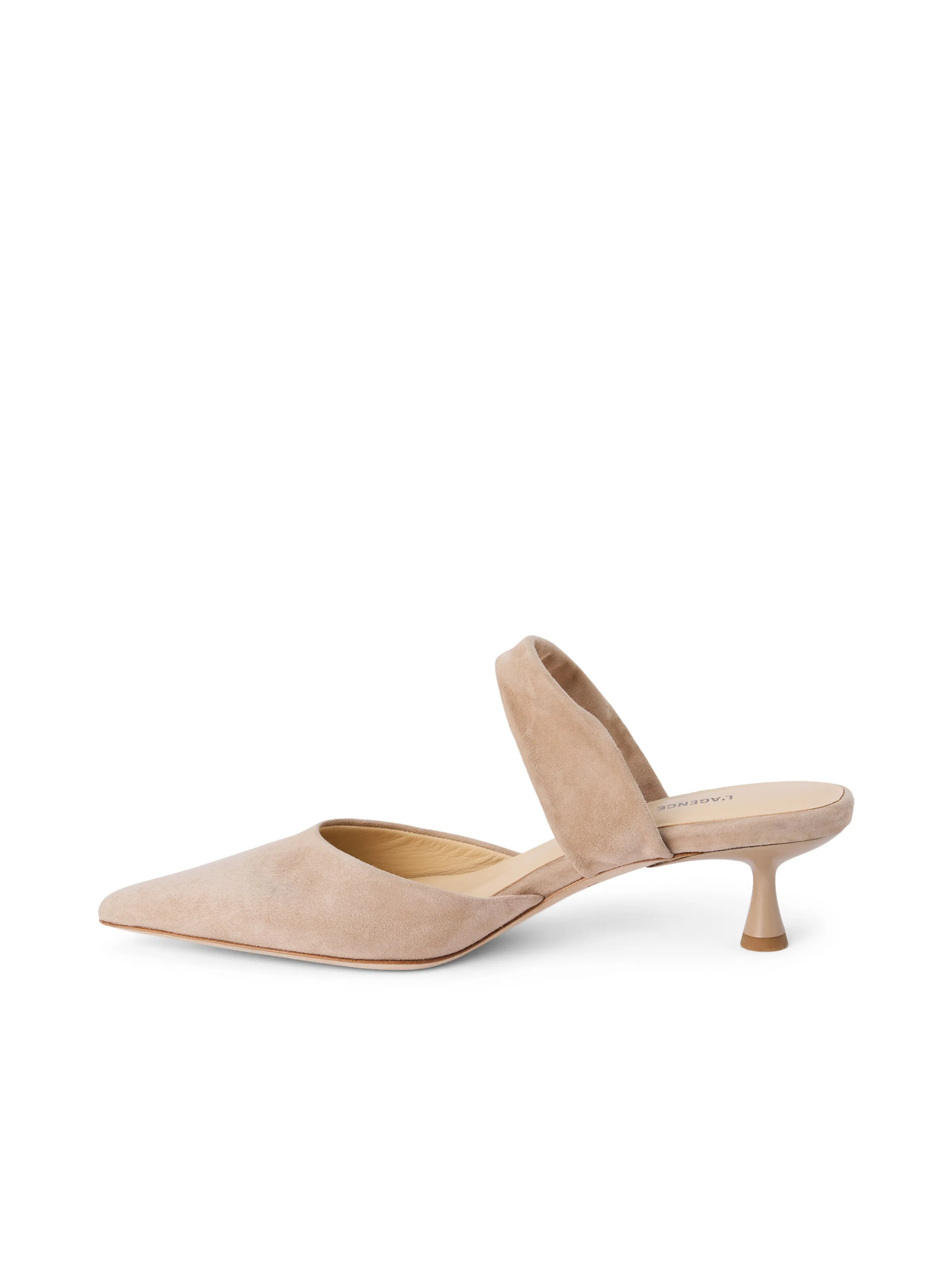 Chloe Heeled Suede Mule