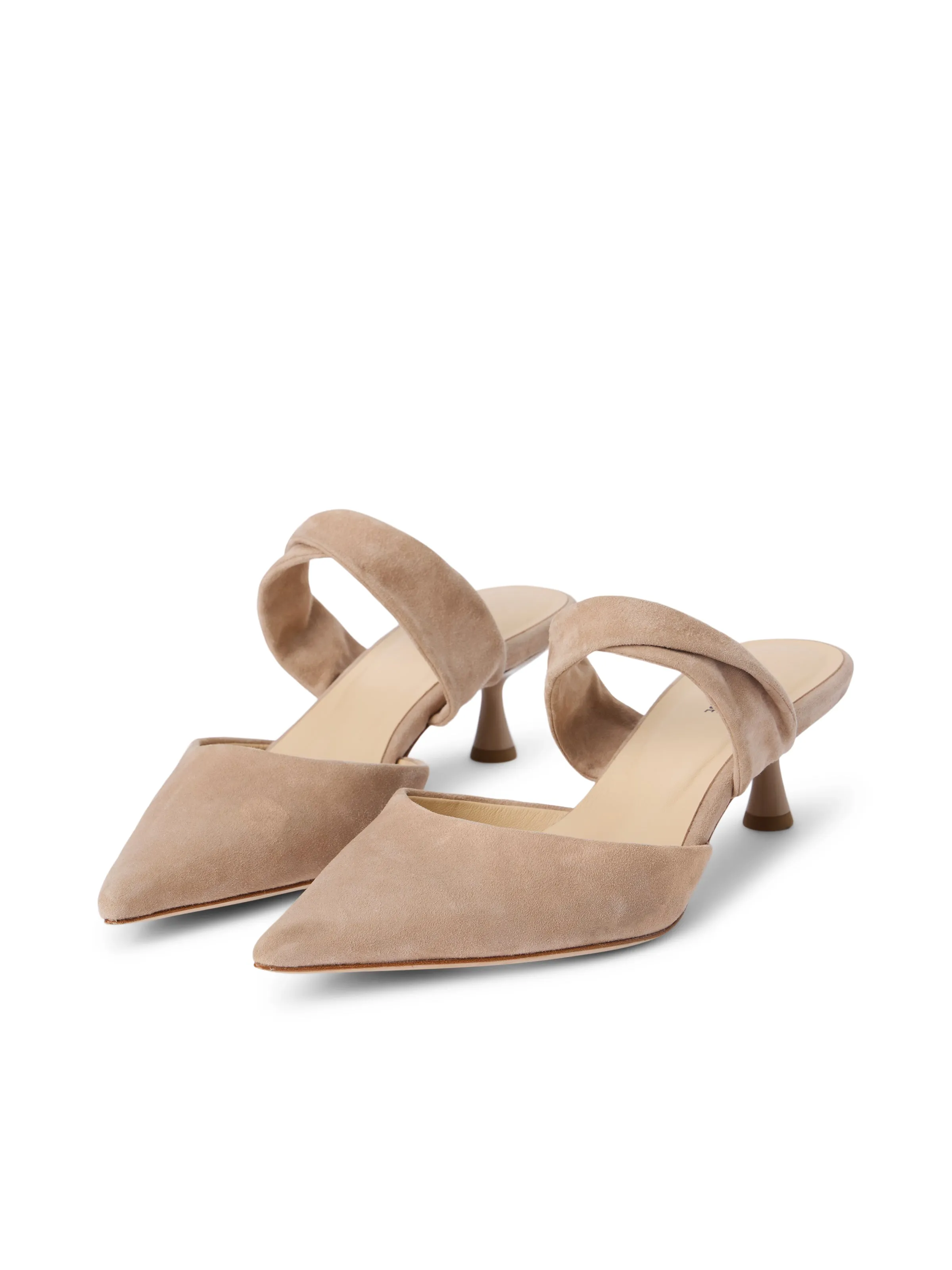 Chloe Heeled Suede Mule