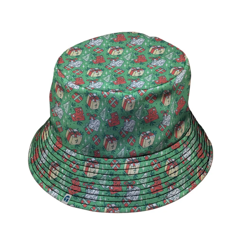 Dnd Christmas Dice Presents Bucket Hat