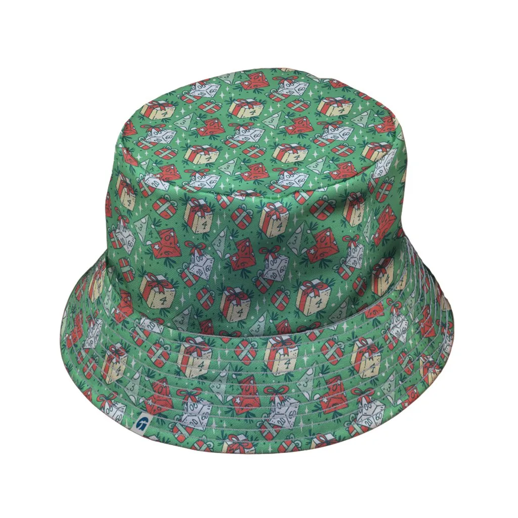 Dnd Christmas Dice Presents Bucket Hat