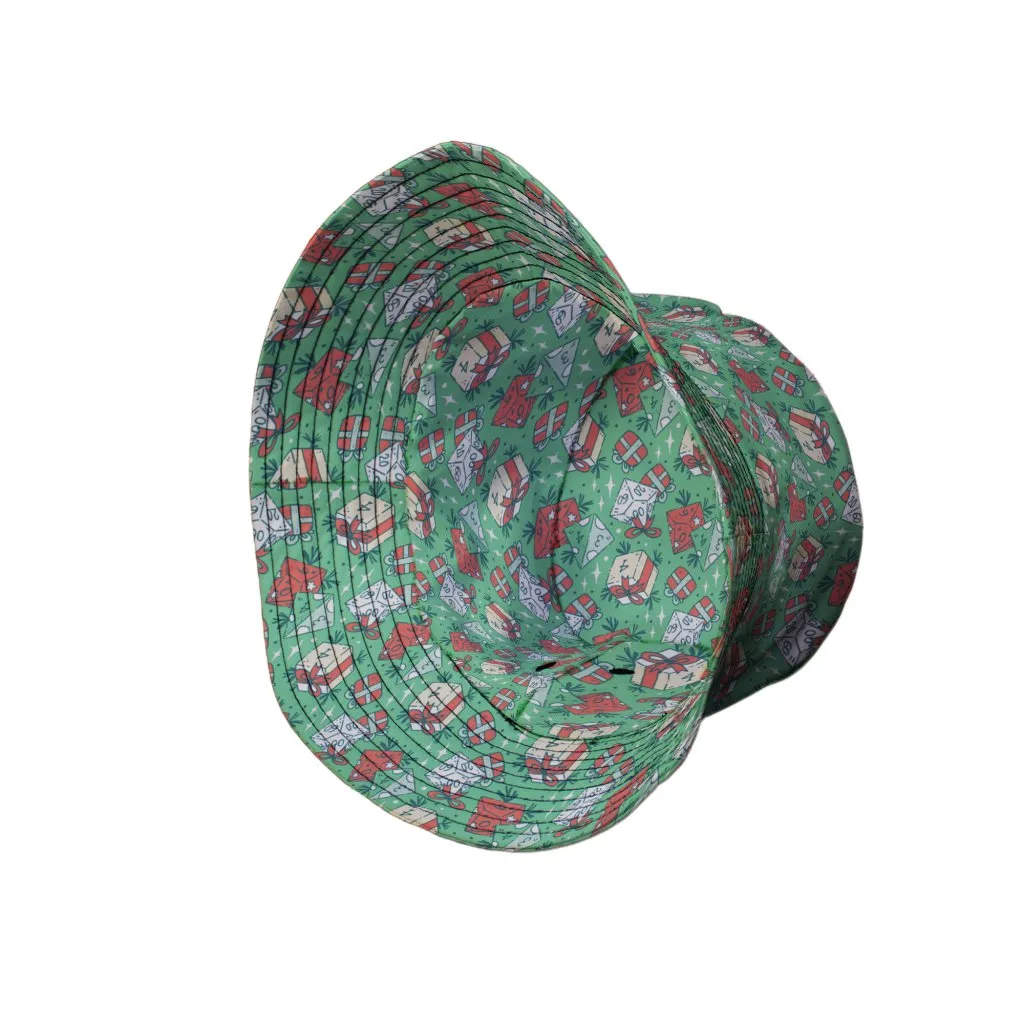 Dnd Christmas Dice Presents Bucket Hat