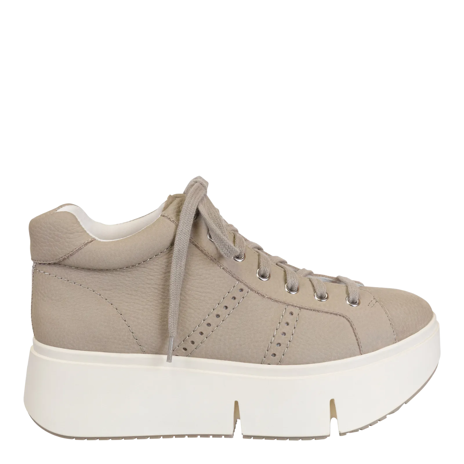 ESSEX in GREIGE Platform High Top Sneakers