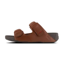 FitFlop Men's Gogh Moc Slide Sandals - Dark Tan