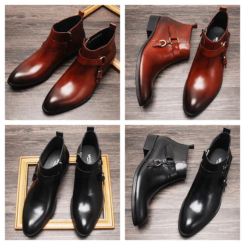 Funki Buys | Boots | Men's Luxury Formal Leather Dress Boots