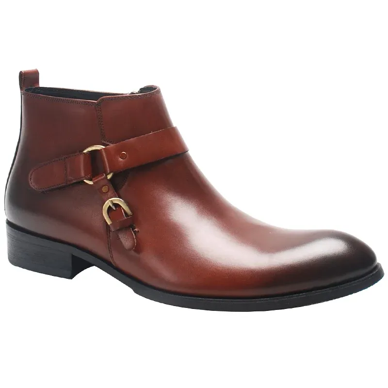 Funki Buys | Boots | Men's Luxury Formal Leather Dress Boots