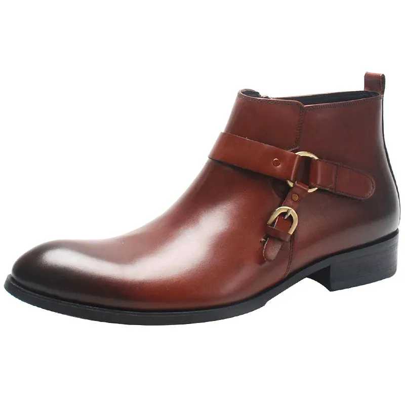 Funki Buys | Boots | Men's Luxury Formal Leather Dress Boots