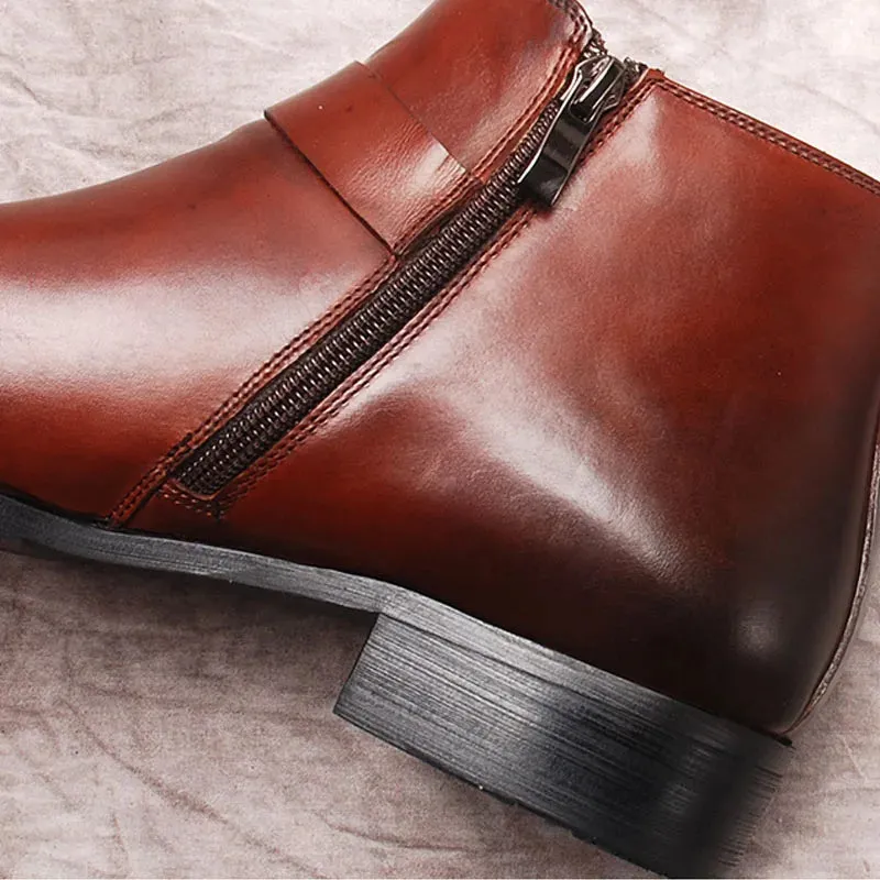 Funki Buys | Boots | Men's Luxury Formal Leather Dress Boots