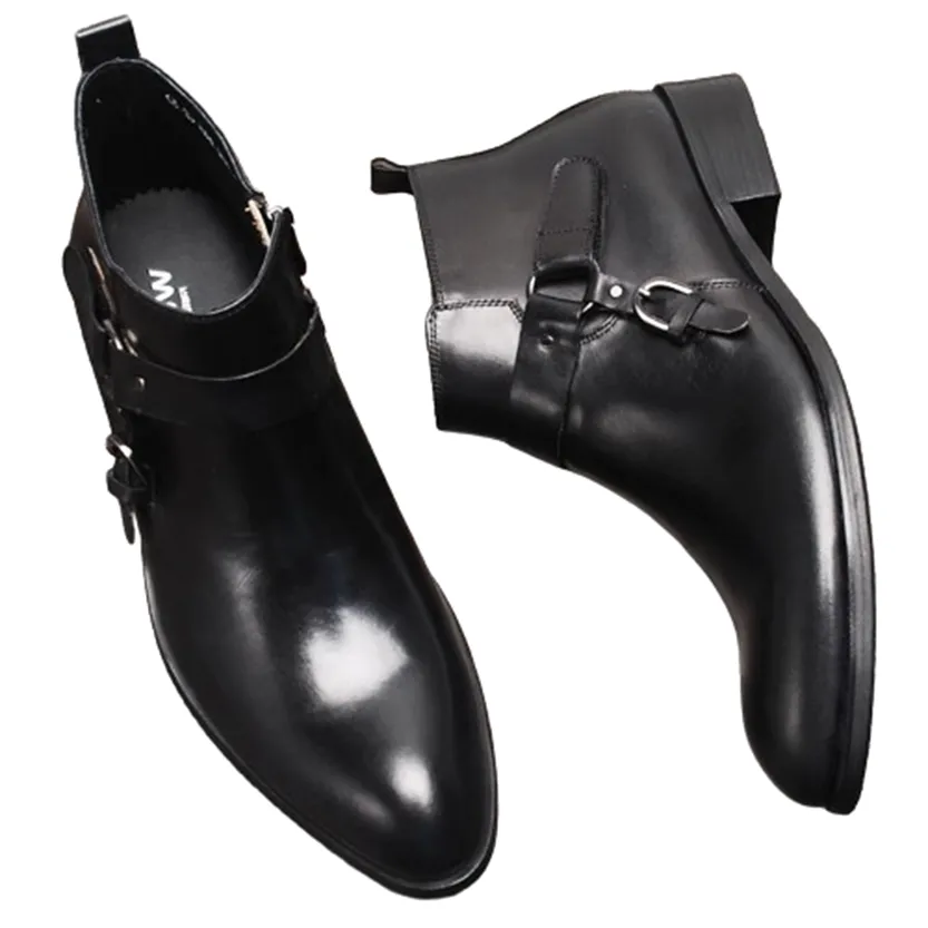 Funki Buys | Boots | Men's Luxury Formal Leather Dress Boots