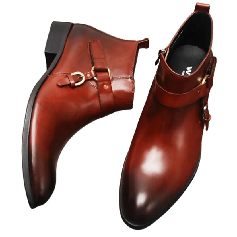 Funki Buys | Boots | Men's Luxury Formal Leather Dress Boots