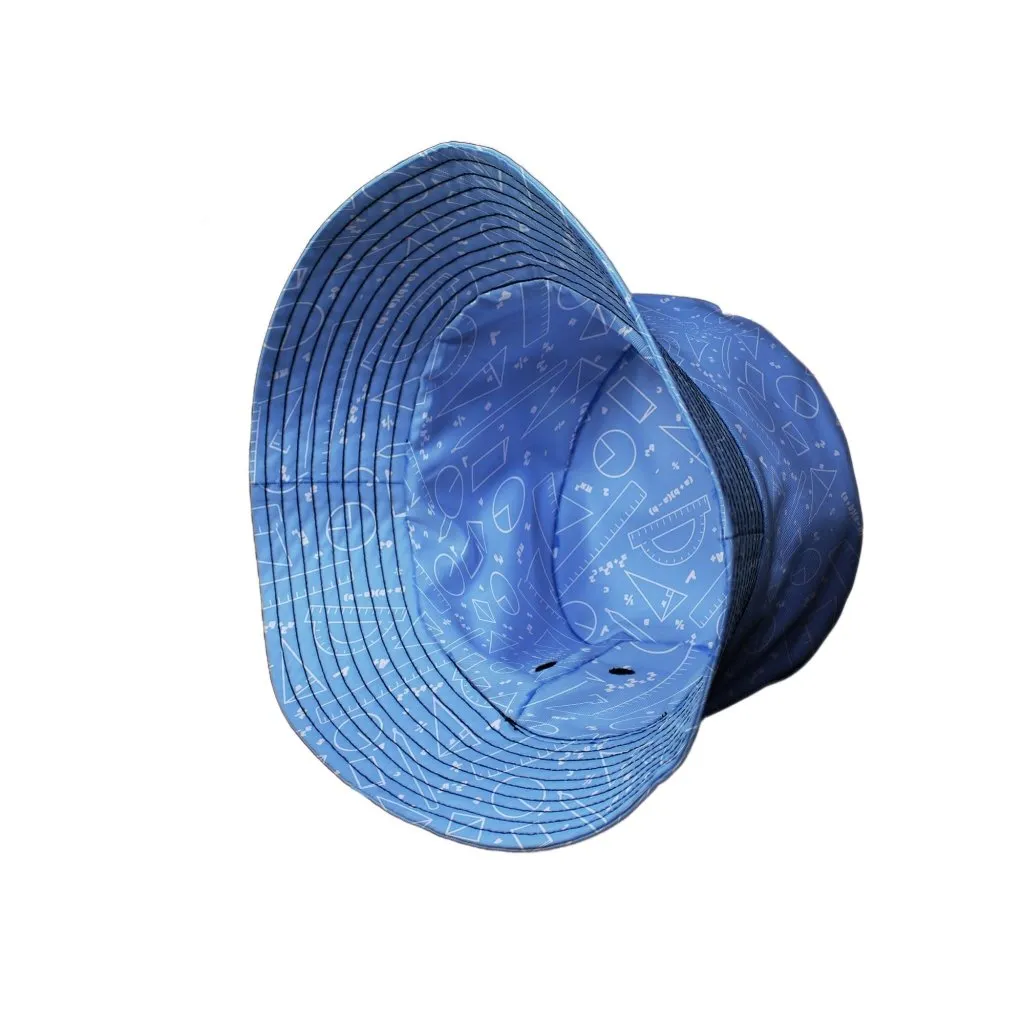 Geometry Blue Math Bucket Hat