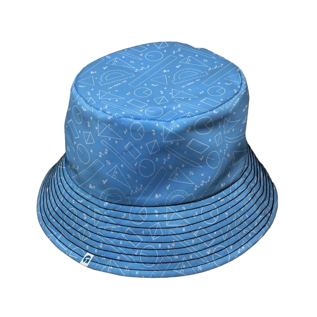 Geometry Blue Math Bucket Hat