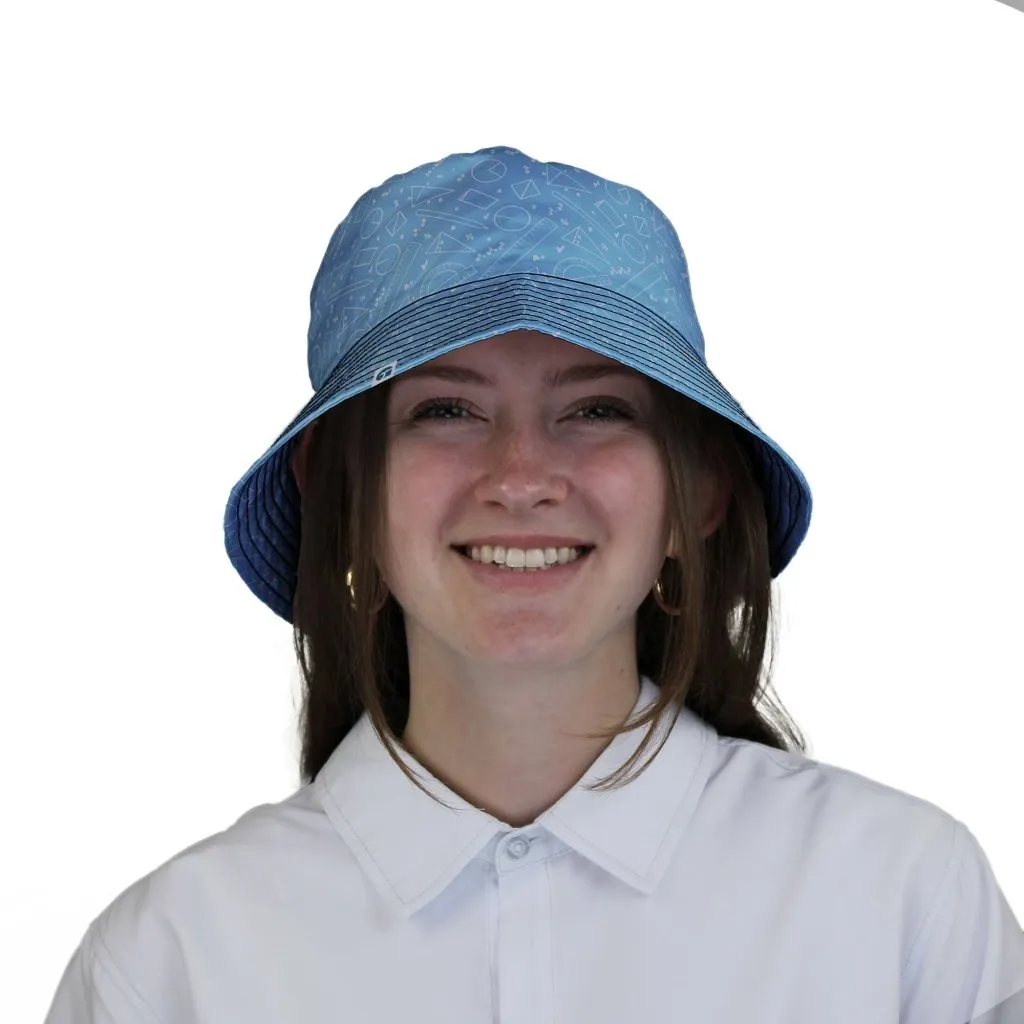 Geometry Blue Math Bucket Hat