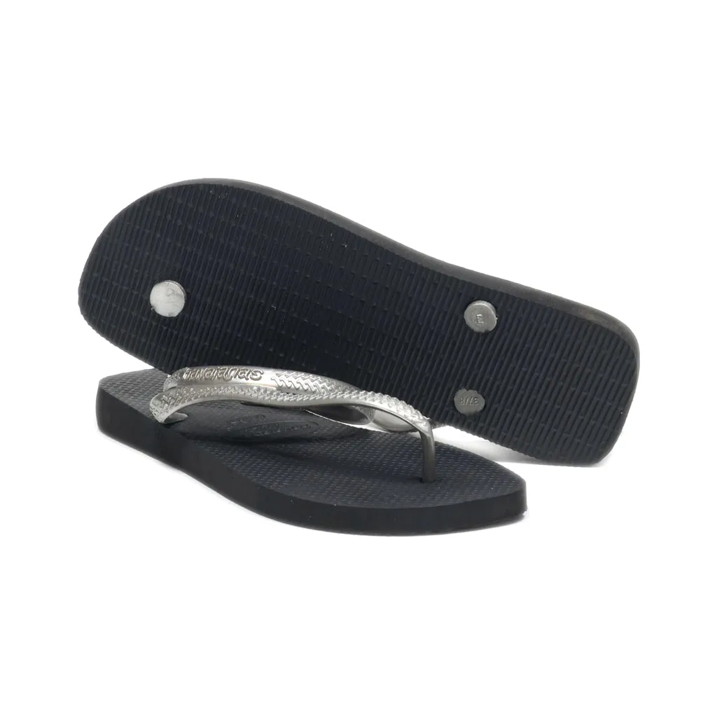 Havaianas Slippers Rubber Silver Colour For Women