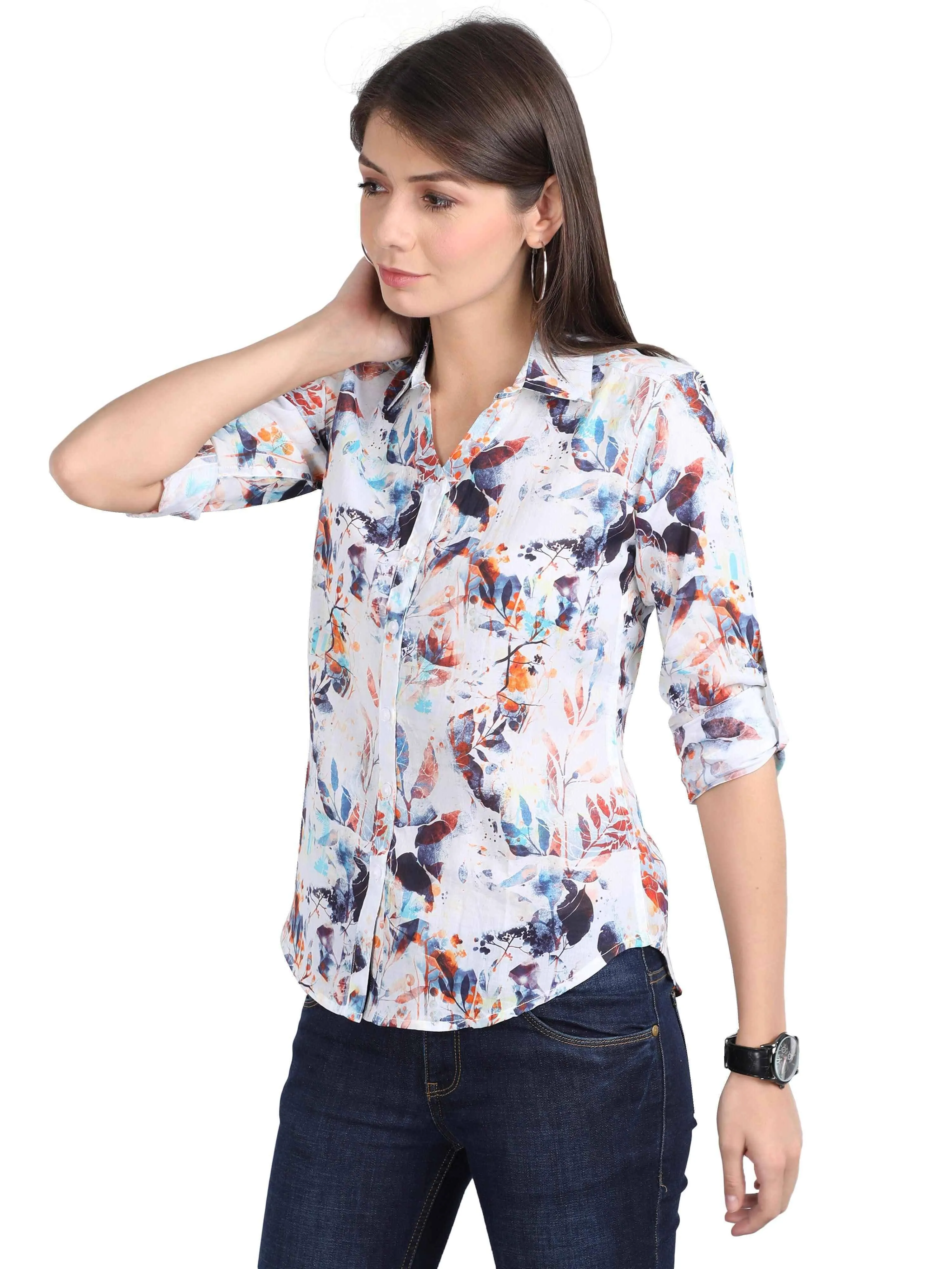 James Digital Printed Tailored Fit Shirt