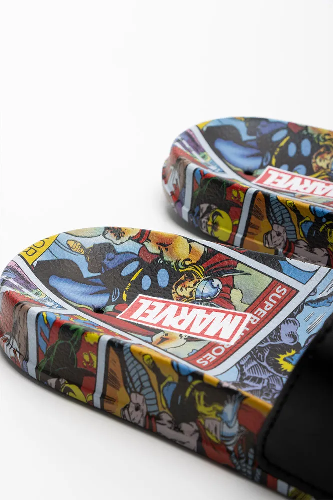 Marvel Slide Black