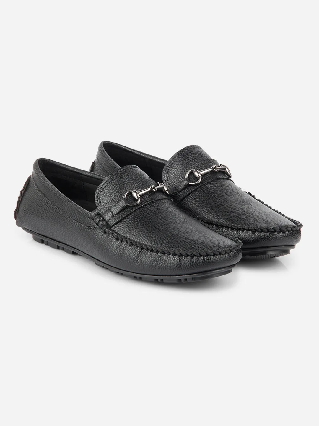 Men's Black Casual Loafer  (IX4102)