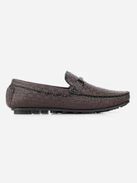 Men's Brown Saddle Trim Loafer (IX4104)