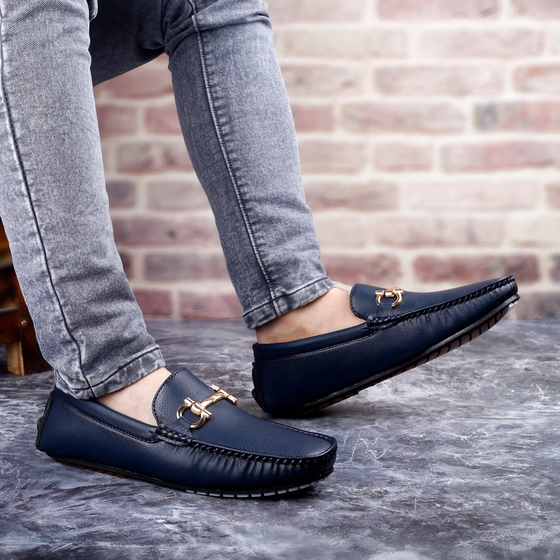 Men's Faux Leather Casual Loafer Shoes