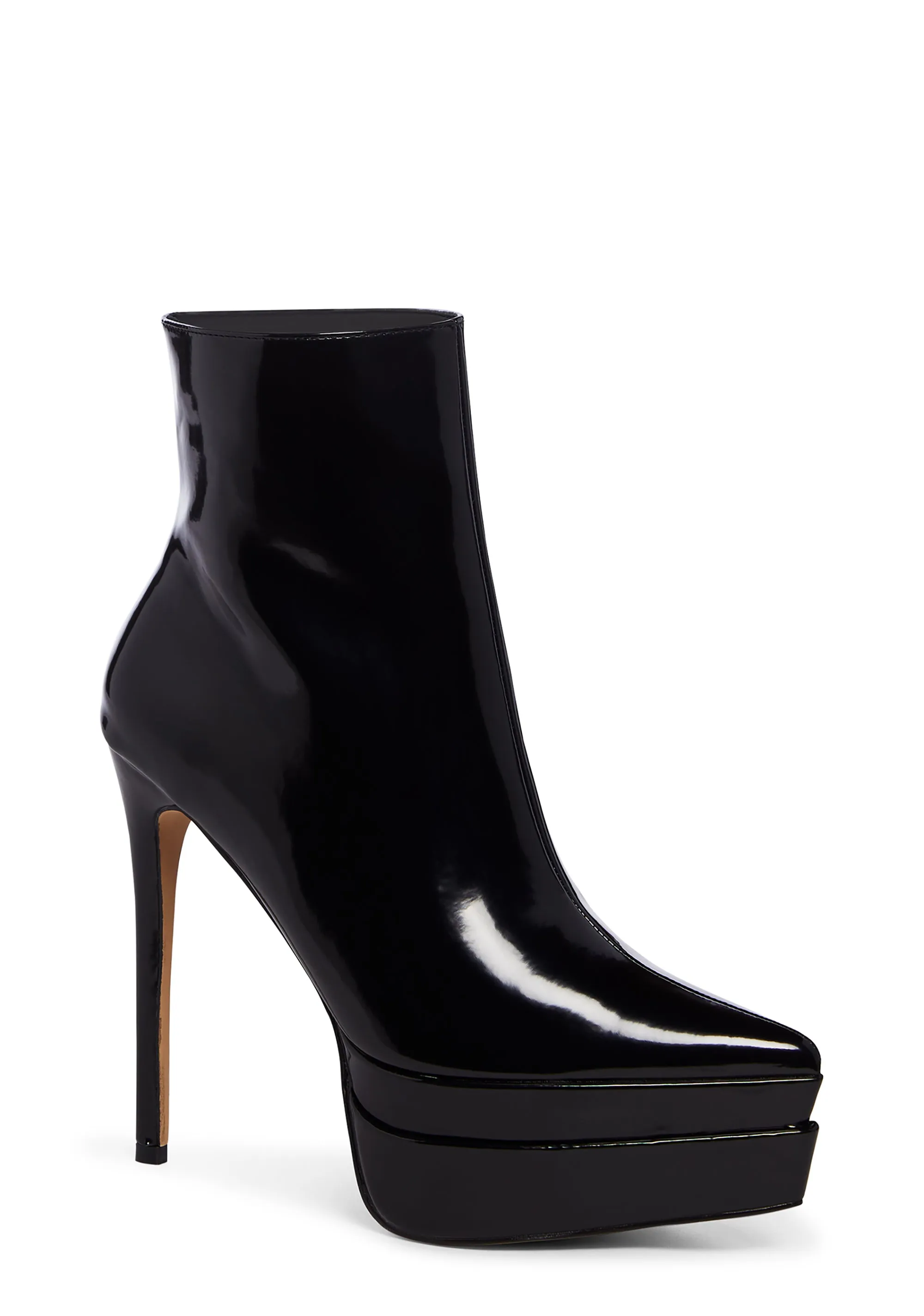 Mondavi Heeled Platform Boots - Black