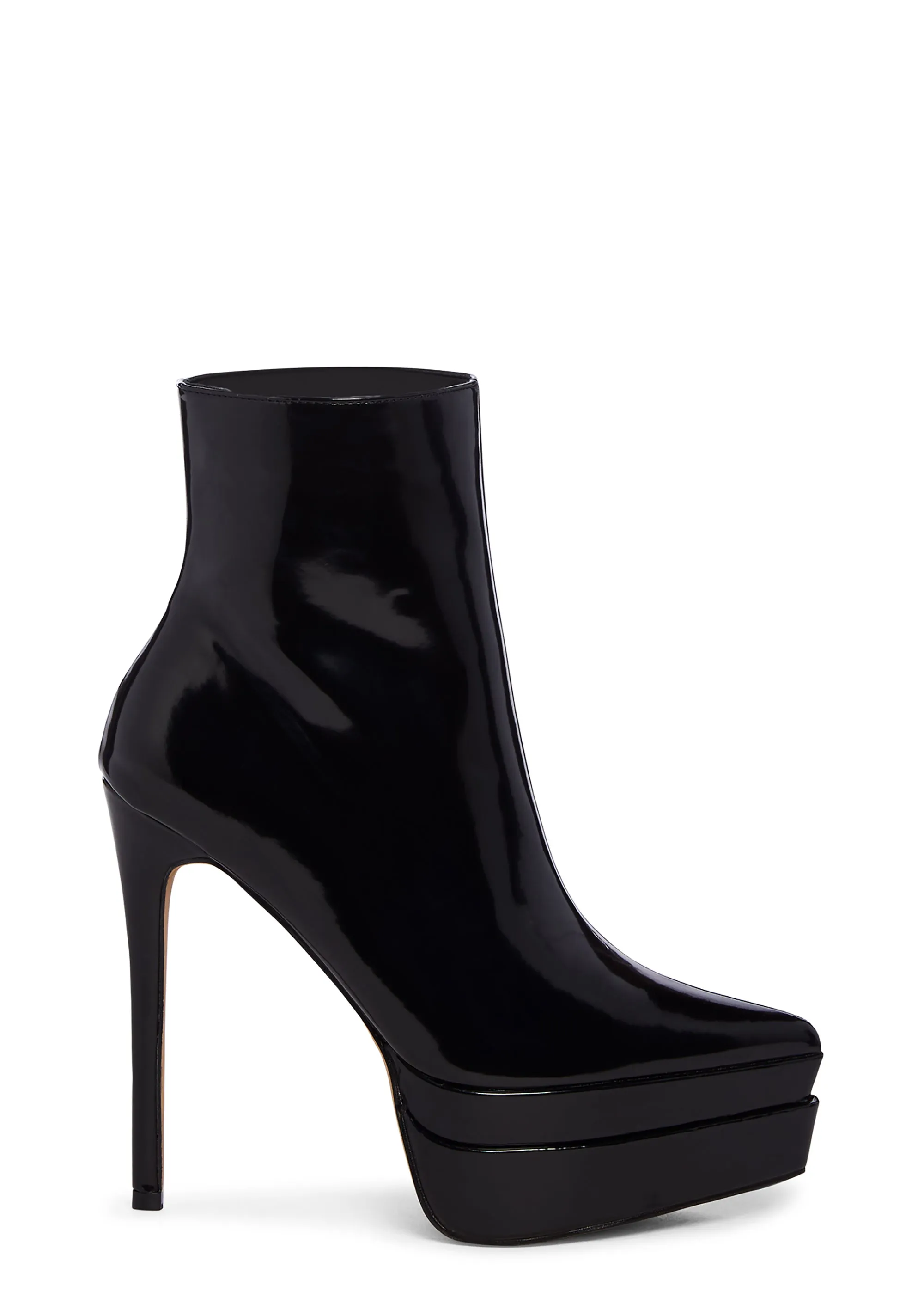 Mondavi Heeled Platform Boots - Black