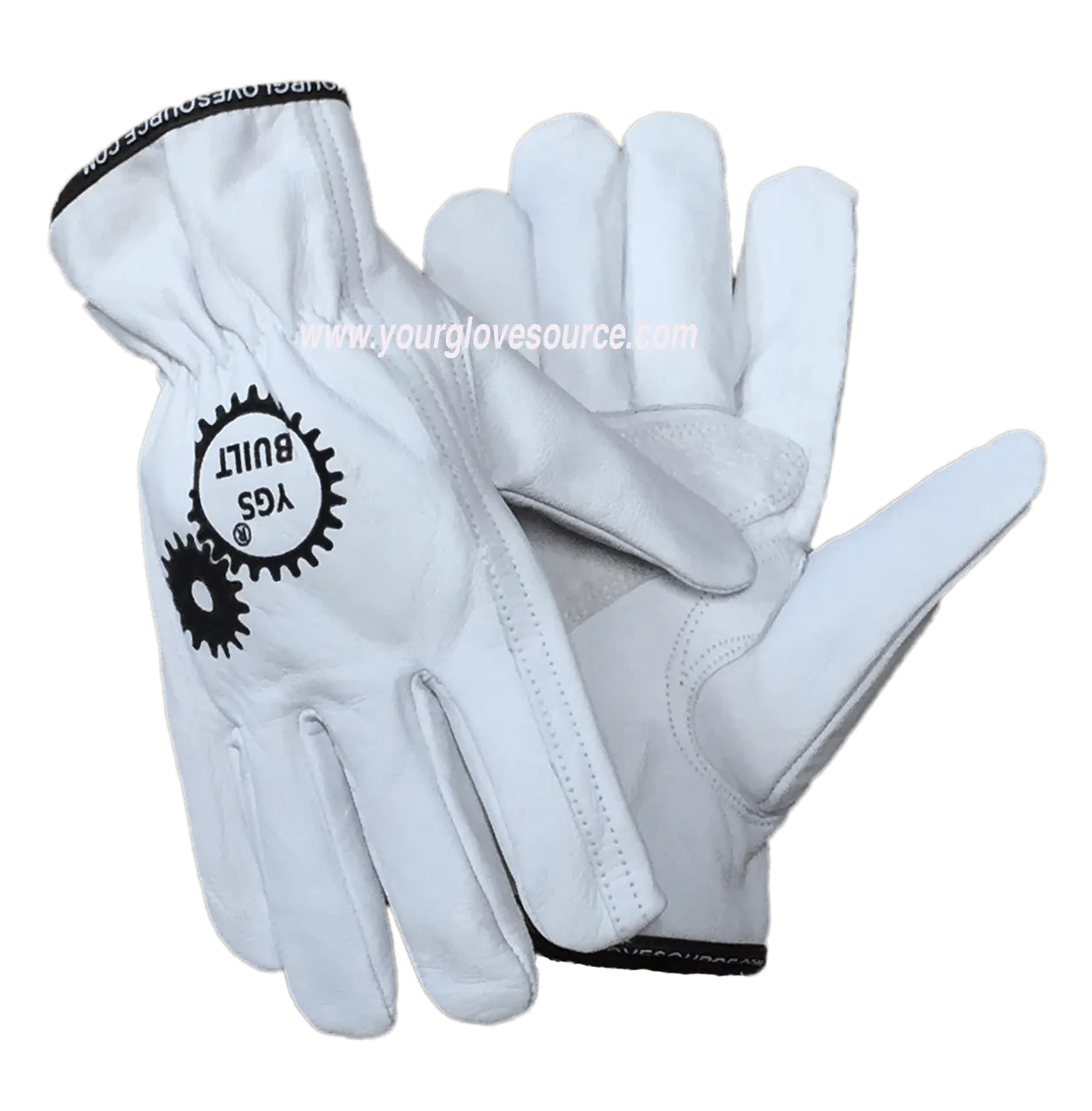 Premium Natural Grain Goatskin Leather Work Gloves YGS Built G1711