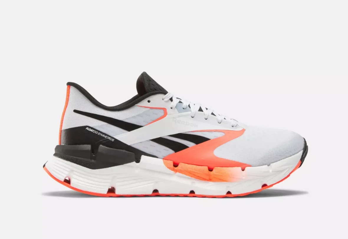 Reebok Mens FloatZig Symmetros- White/Orange Flare/Black (100206637 100)