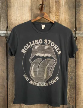 Rolling Stones "Start Me Up" Crew Tee, Coal