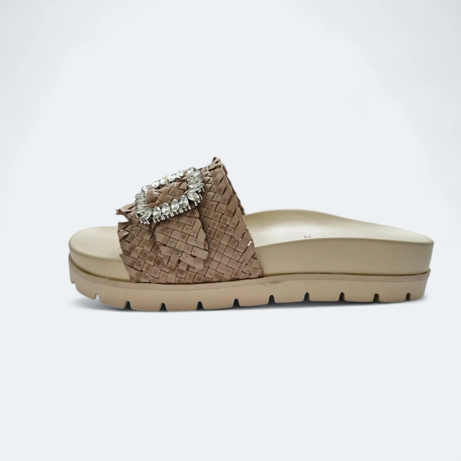 Sirena Handwoven Slide Sandals