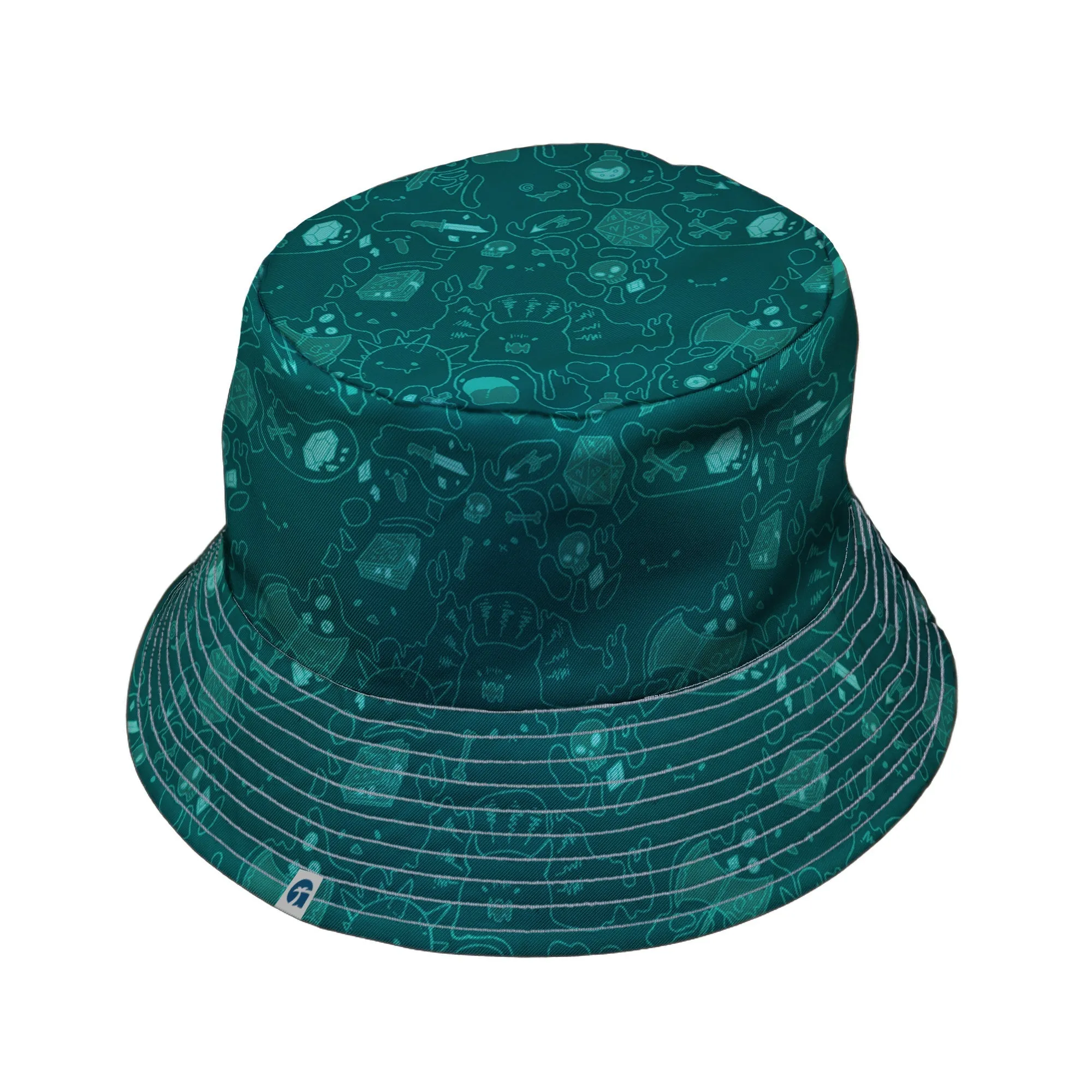 Slime Cube Toxic Green Bucket Hat