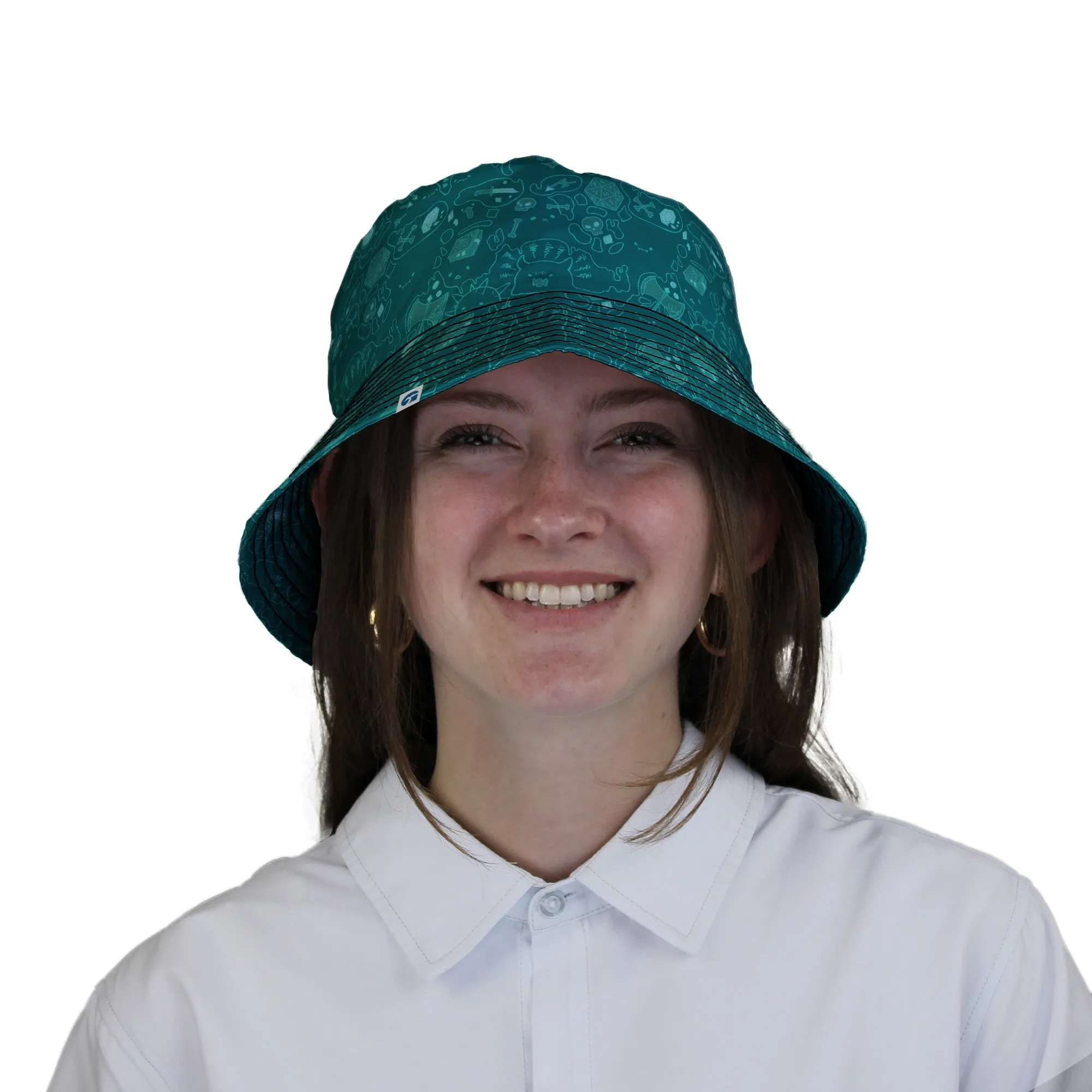 Slime Cube Toxic Green Bucket Hat