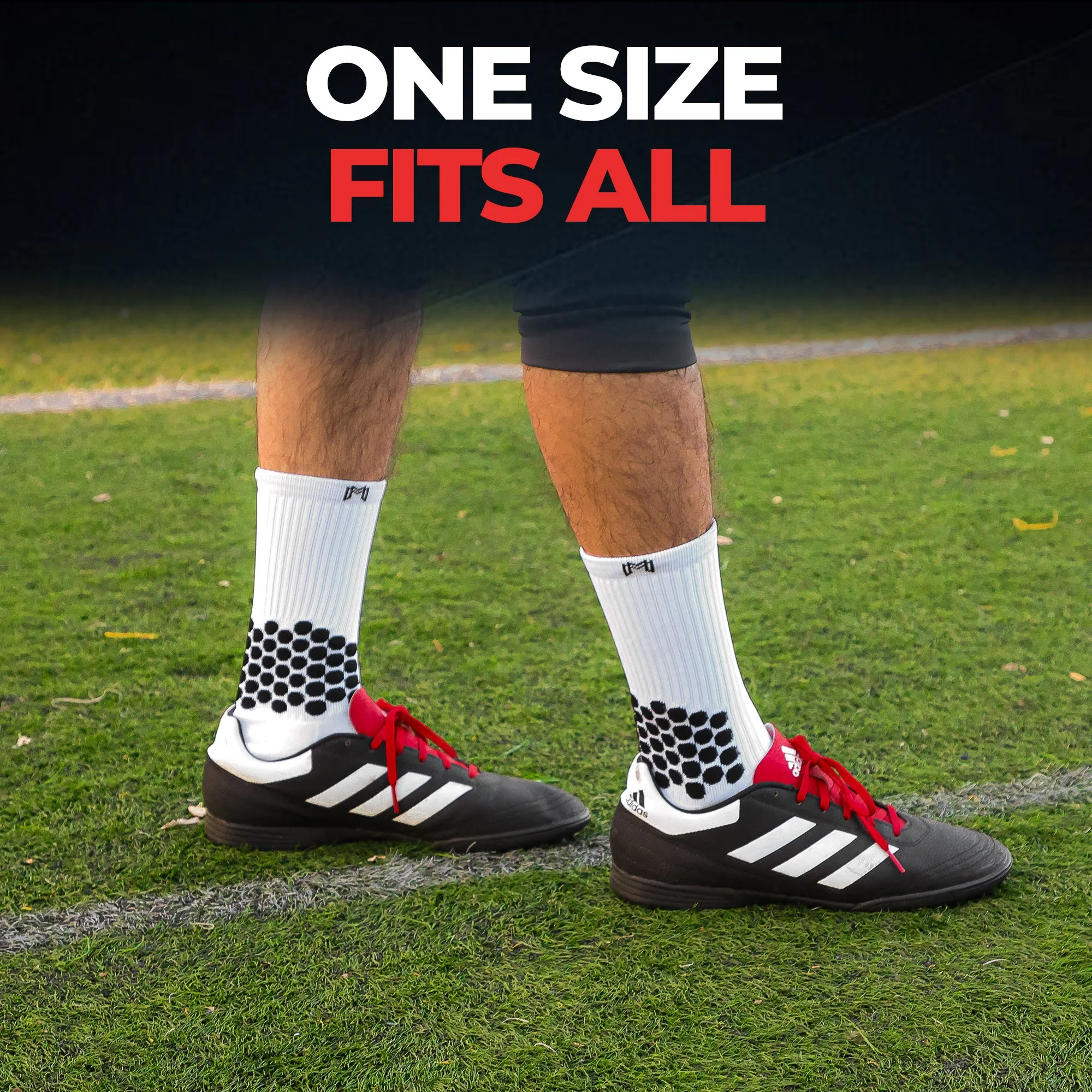 Soccer Grip Socks with Cushioned Ankle Protection