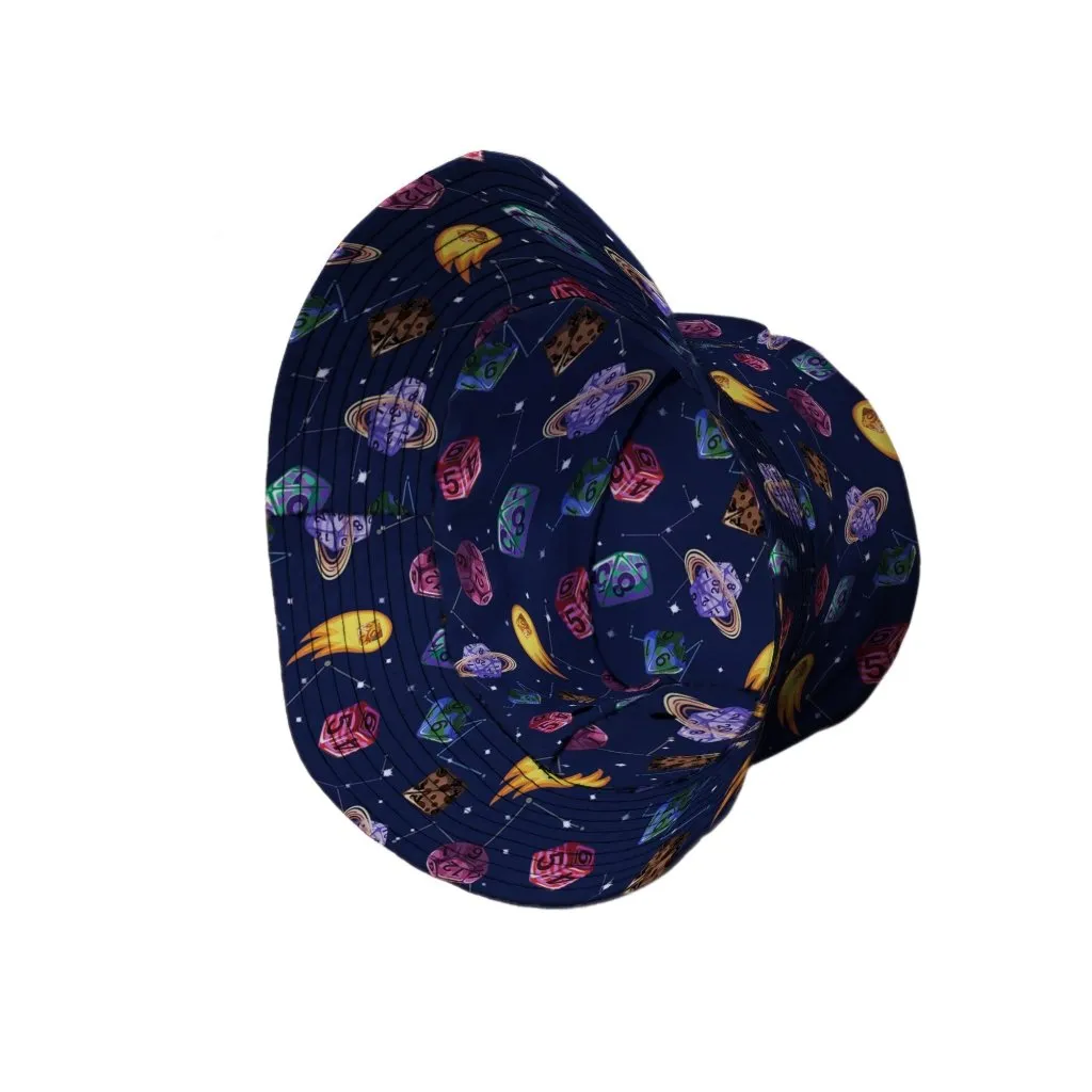 Space Dnd Dice Planets Bucket Hat