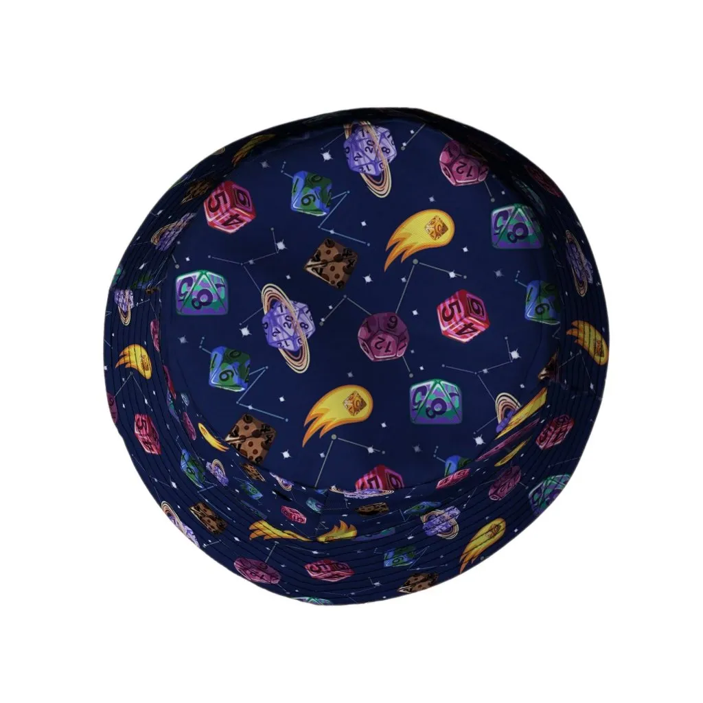 Space Dnd Dice Planets Bucket Hat