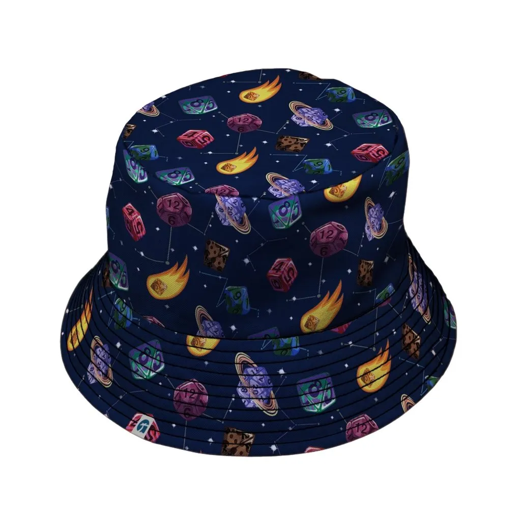 Space Dnd Dice Planets Bucket Hat