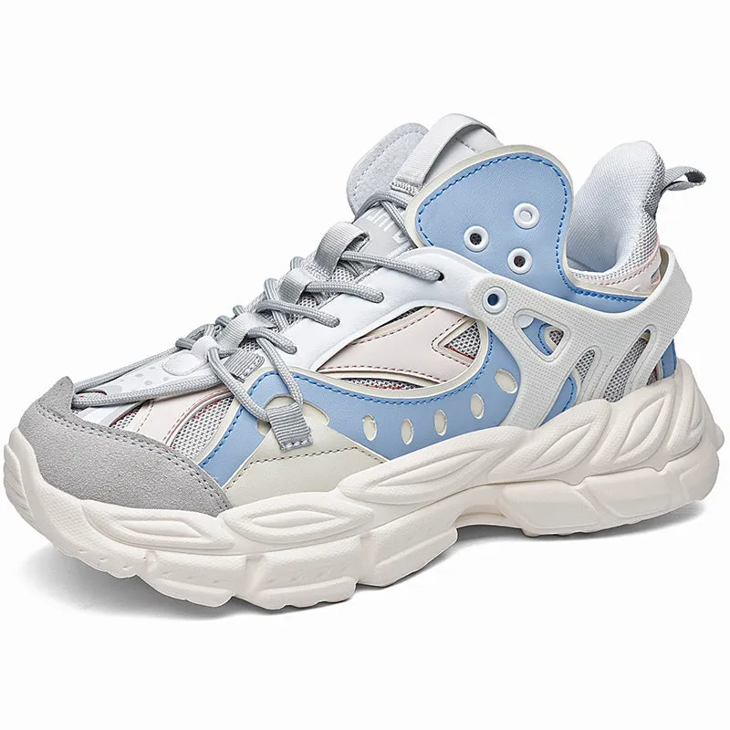 Street Style Chunky High Cushioning Sports Sneakers