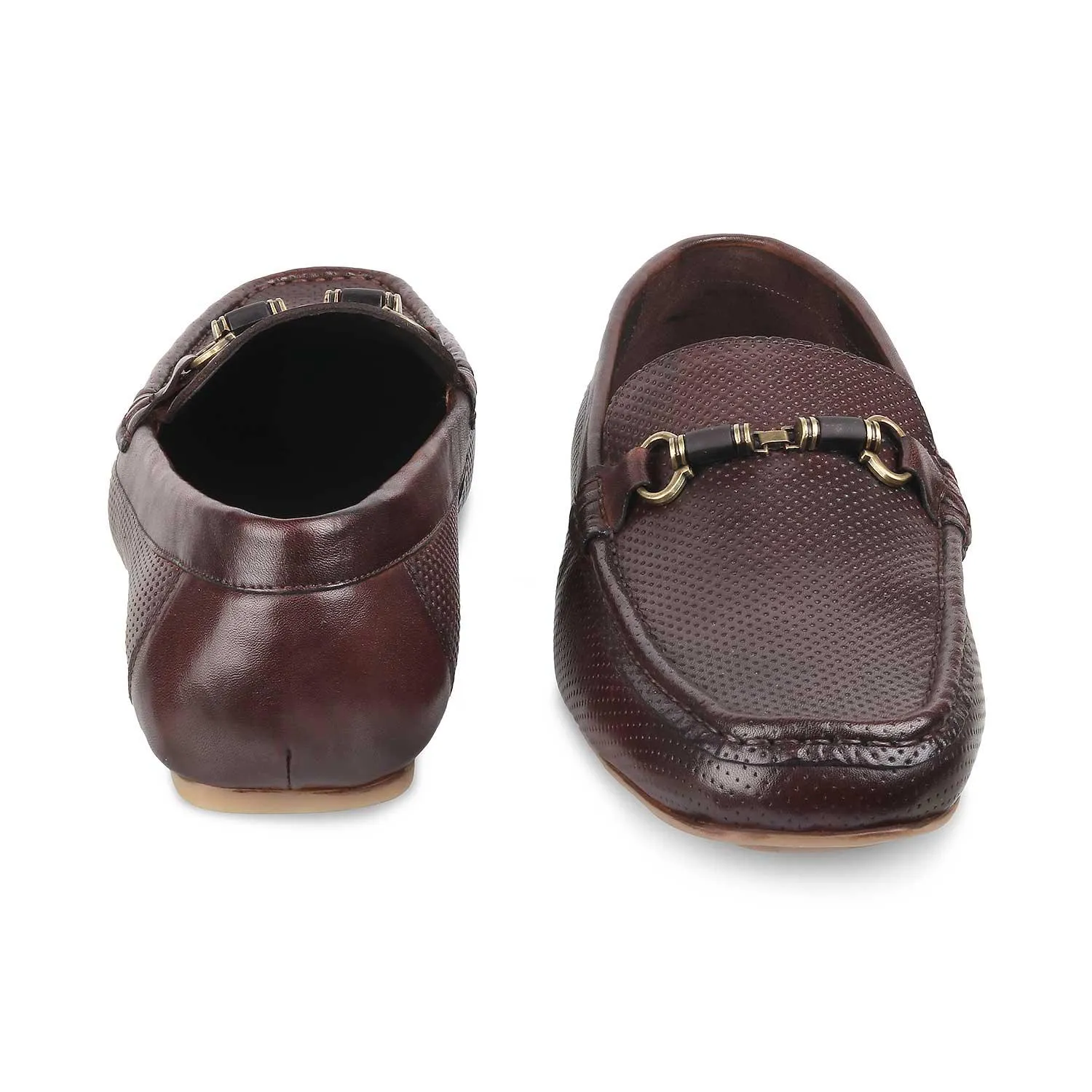 The Cenew Brown Men's Leather Loafers Tresmode