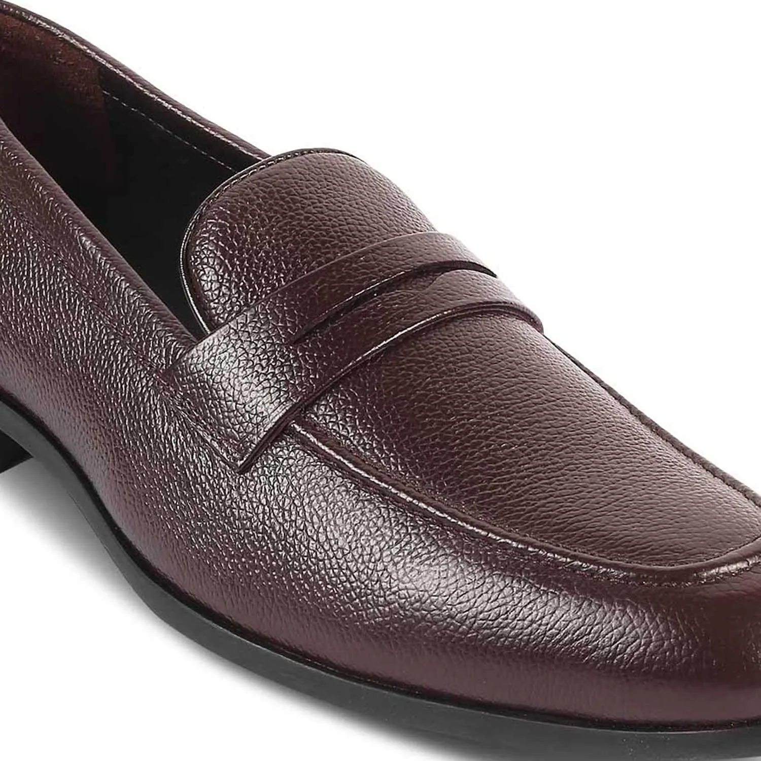 The Quebec Brown Men's Leather Loafers Tresmode