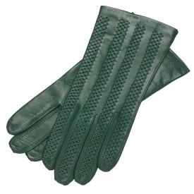 Vernazza Green Leather Gloves