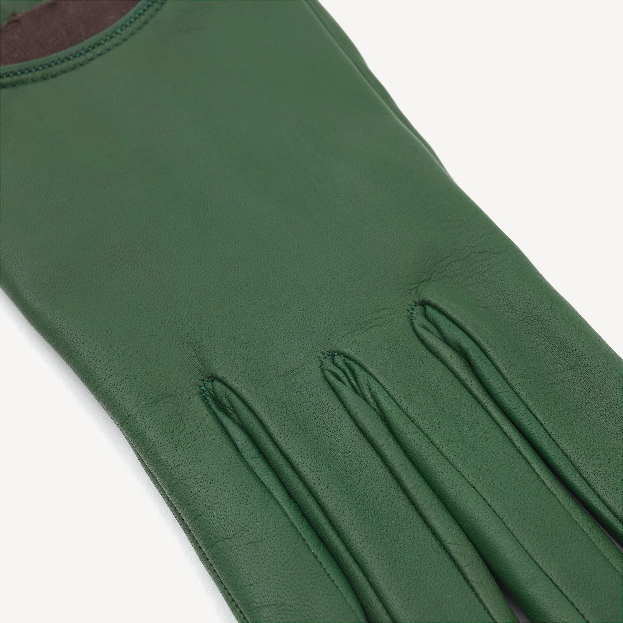 Women's Leather Gloves - Jaguar Green