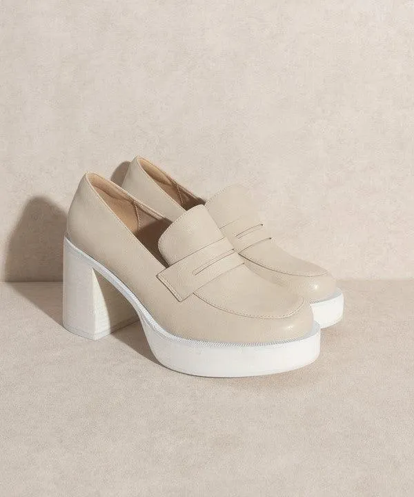 Womens Shoes Style No. Hannah - Platform Penny Loafers