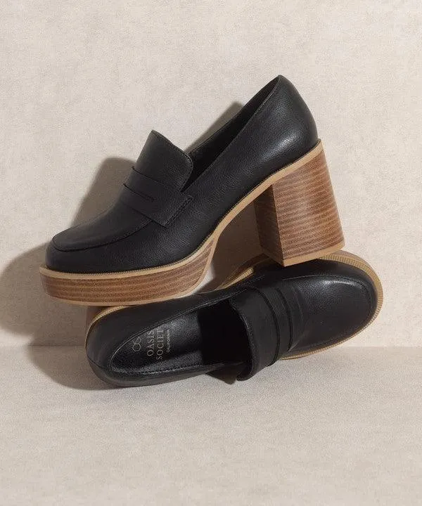 Womens Shoes Style No. Hannah - Platform Penny Loafers